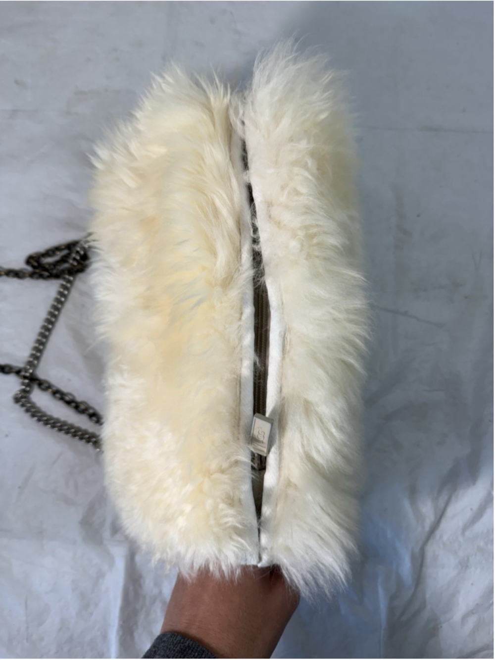 AUSTRALIA FLUFF MOMMA PURSE AND HANDMUFF crossbody shoulder bag - Picture 4 of 14